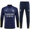 Real Madrid Trenings Collegegenser 23-24 Kvart-Zip Navy - Barn